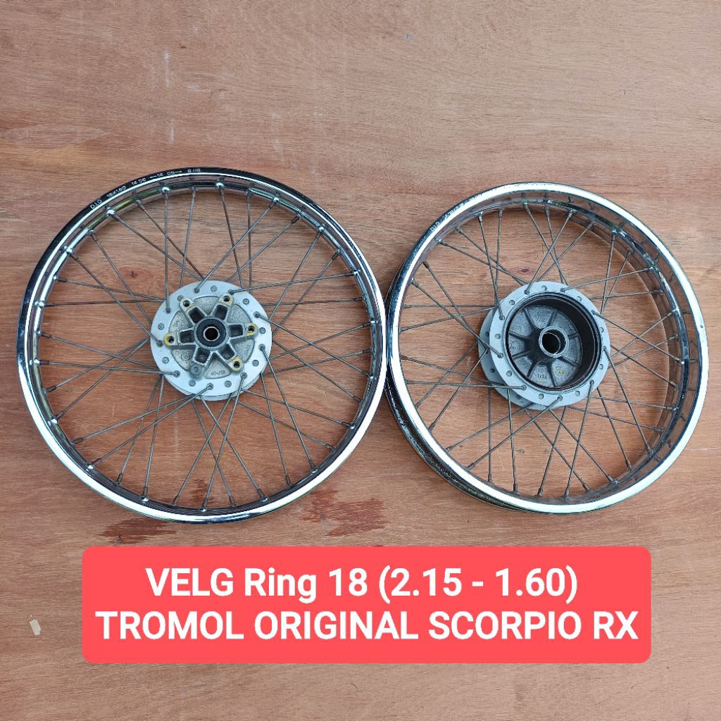 Velg DID 18 RX KING SCORPIO RXZ  bekas Original Copotan