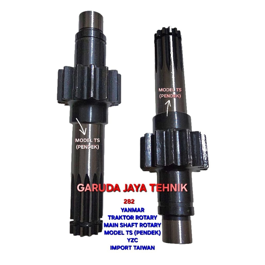 Mesin traktor tangan yanmar yzc yst. Main shaft rotary as gigi nanasan pendek panjang traktor tangan