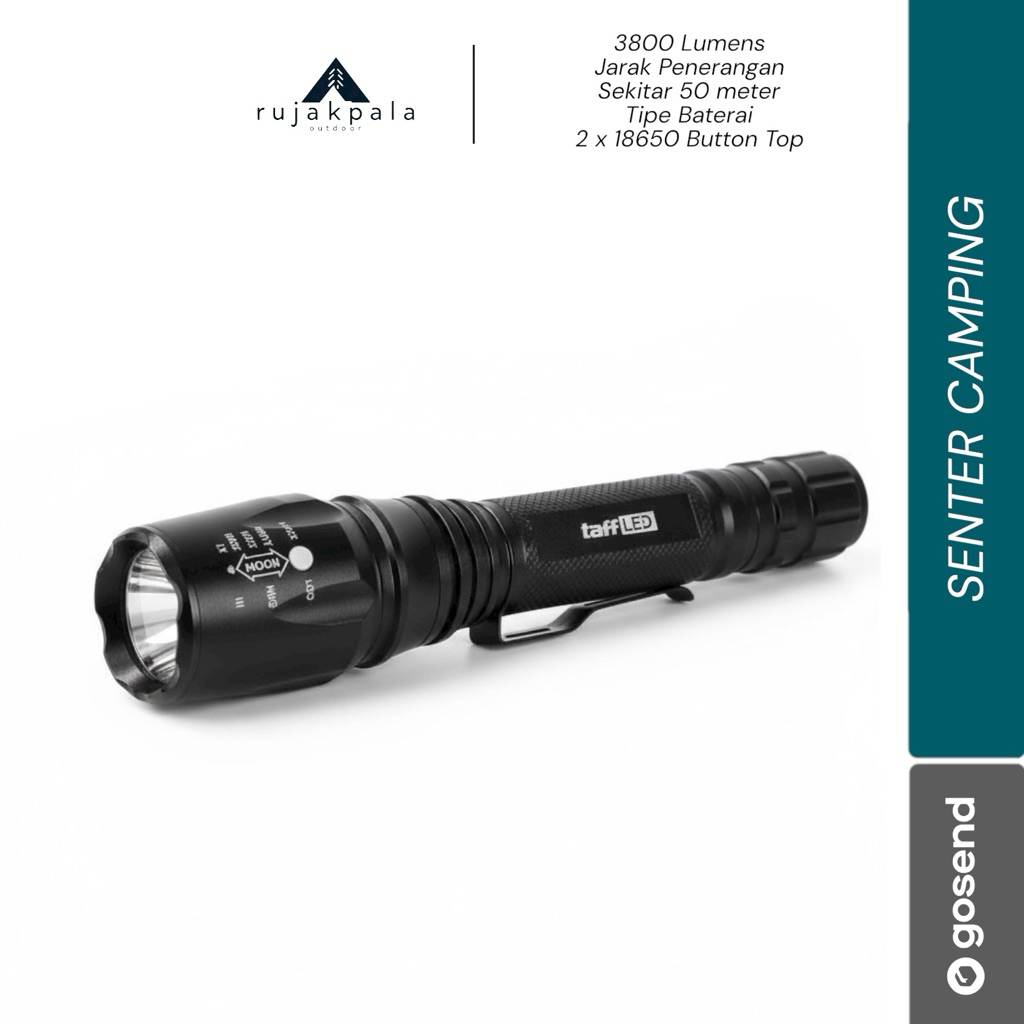 senter cree XM-LT6 sebter led mini / senter camping batrai 18650