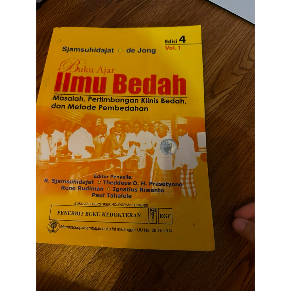 de jong ilmu bedah edisi 4 like new
