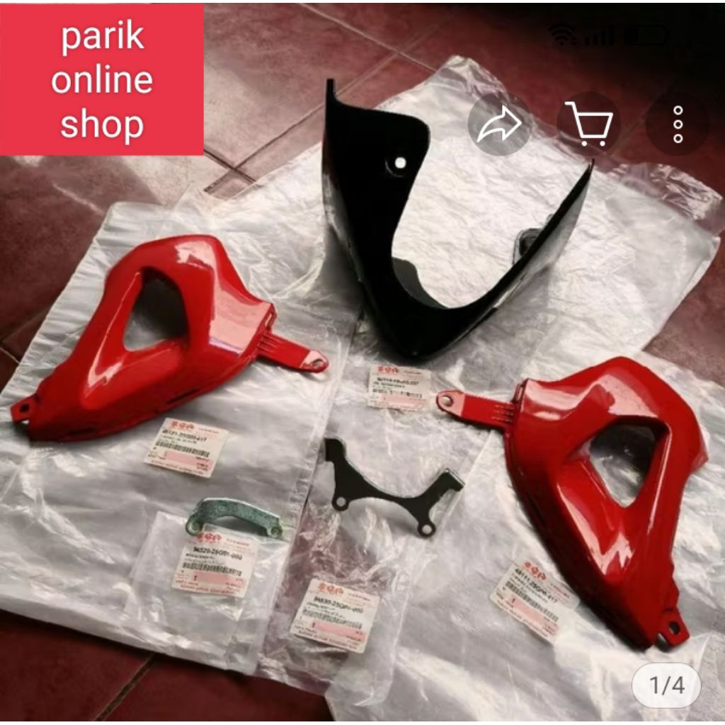 Cowling Set Sayap Bawah Suzuki Raider 150 Merah Hitam Thailand