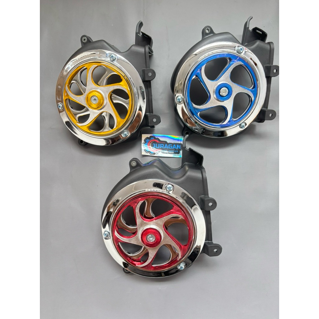 Tutup Kipas Spinner Model Crome Cnc Beat Scoopy new Beat Deluxe Scoopy Prestige Beat Scoopy New Beat