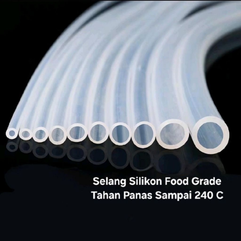 Selang Silikon / Silicone Tube Food Grade OD 8mm x OD 6mm