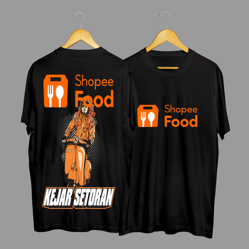Kaos Tshirt Baju Distro ShopeeFood Kejar Setoran Target COD Campaign Promo Premium Terbaru