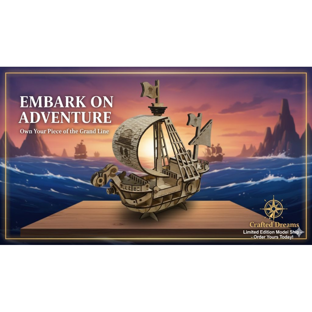 Miniatur Kapal Going Merry One Piece