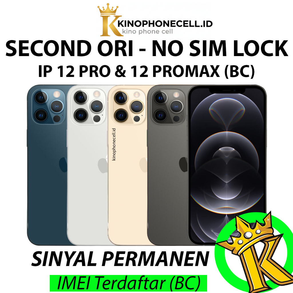 BC IP 12 PRO MAX Beacukai & 12 PRO Sinyal Permanen 12 PRO Second 12 PROMAX 128GB 256GB 512GB kinopho