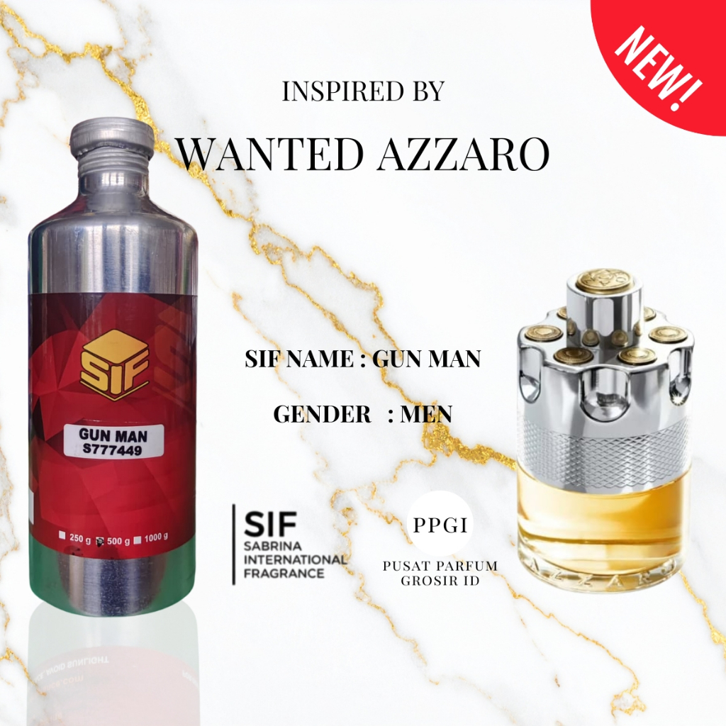 BIBIT PARFUM GUN MAN INSPIRED BY WANTED AZAR0 - 500ML SEGEL BY SIF