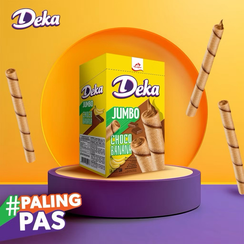 DEKA Wafer Roll Jumbo - Choco Banana 20x14gr