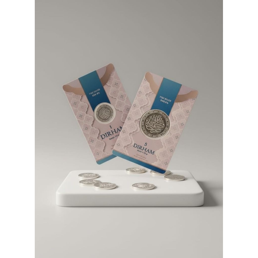 Logam Mulia Perak 5 Dirham ABA (15,55 gram Perak Murni 999,9%)