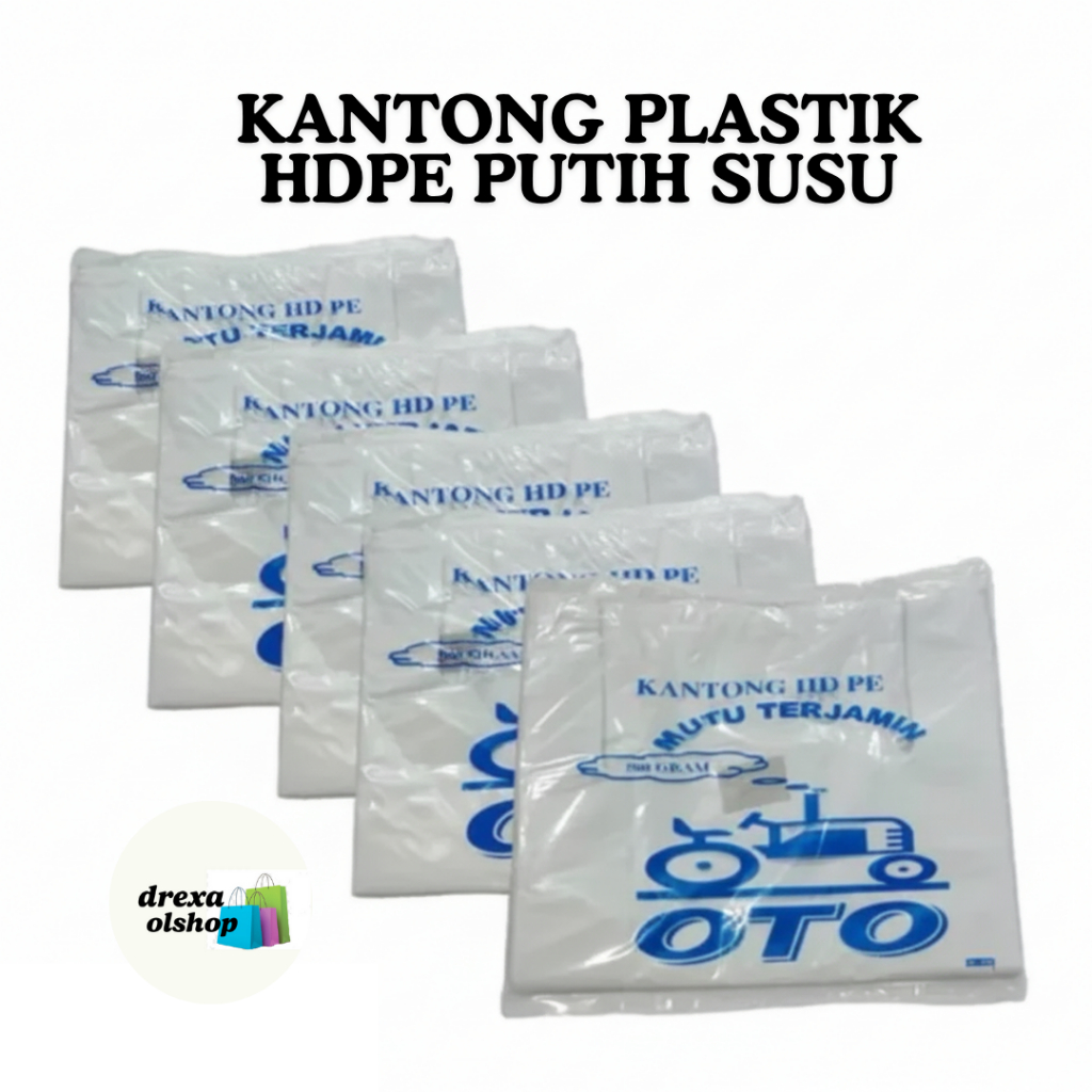 Kantong plastik putih susu oto 500 gram