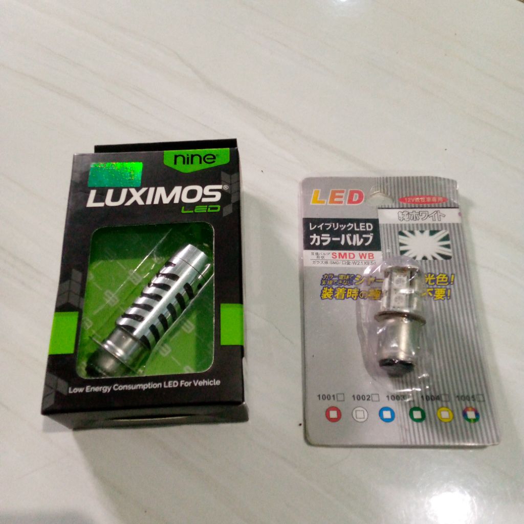 Lampu led depan belakang motor