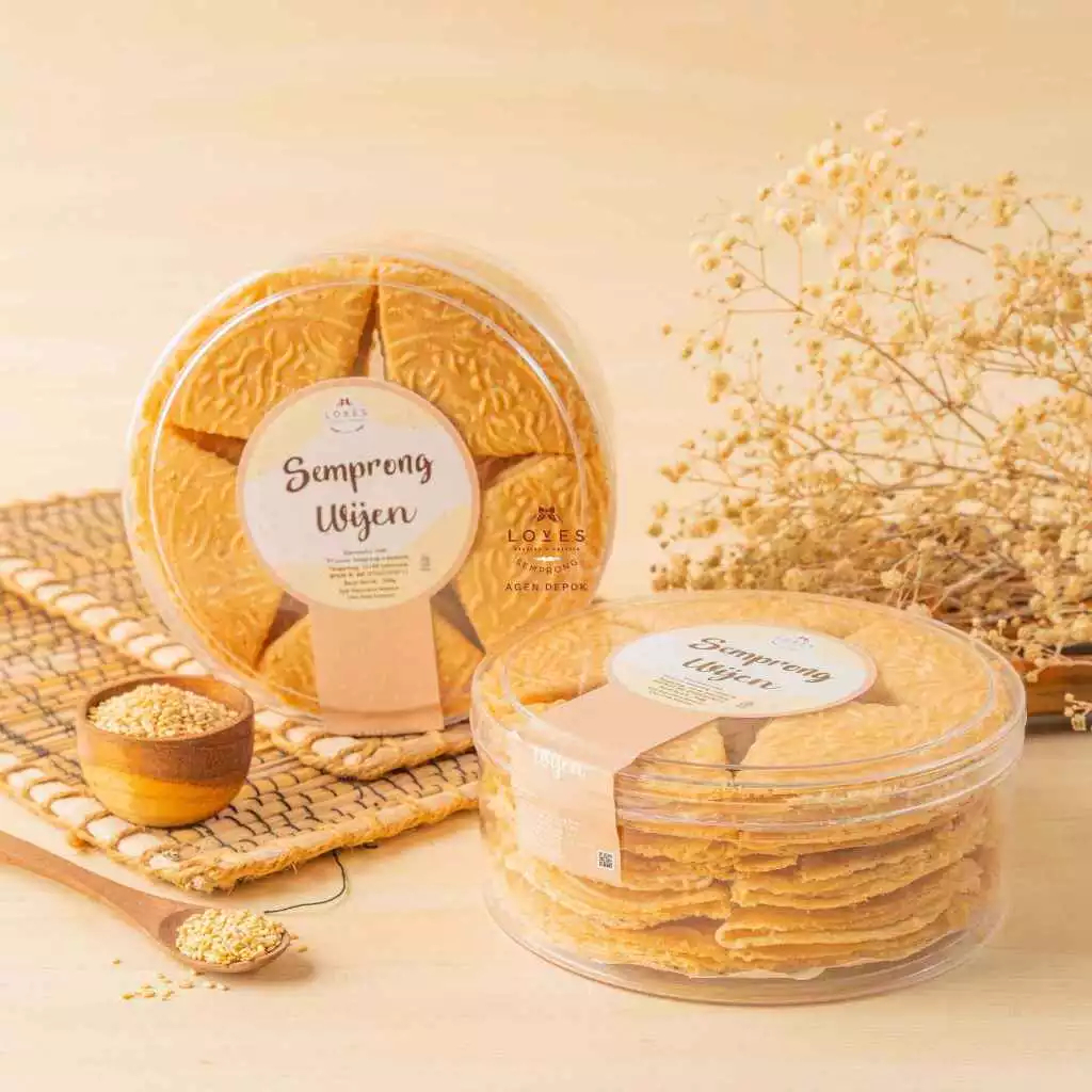 Loves Semprong Rasa Wijen | Cemilan Snack Kue Semprong Isi Viral Pouch Mini Reguler