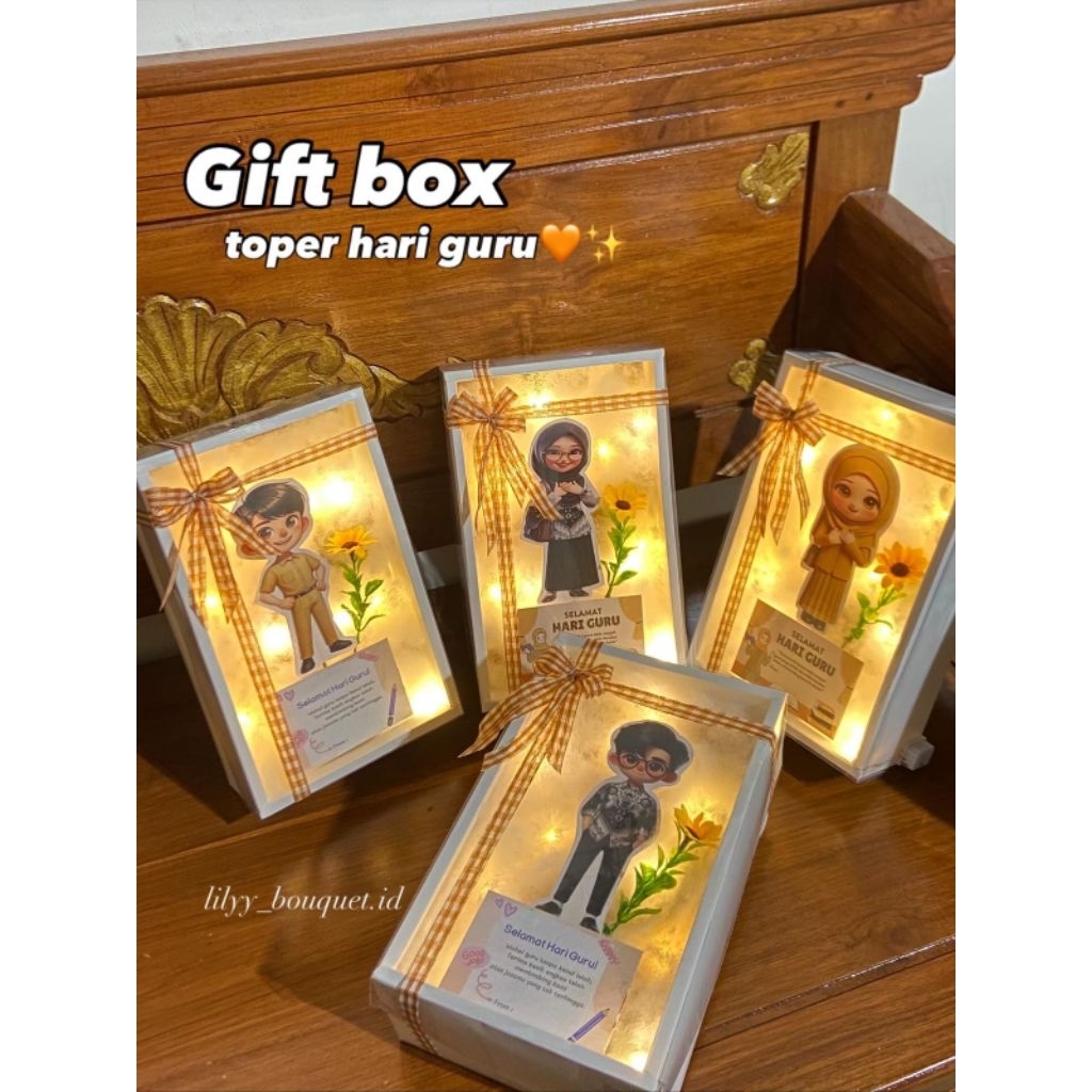 GIFT BOX TOPER HARI GURU| KADO HARI GURU| GIFT HARI GURU MURAH