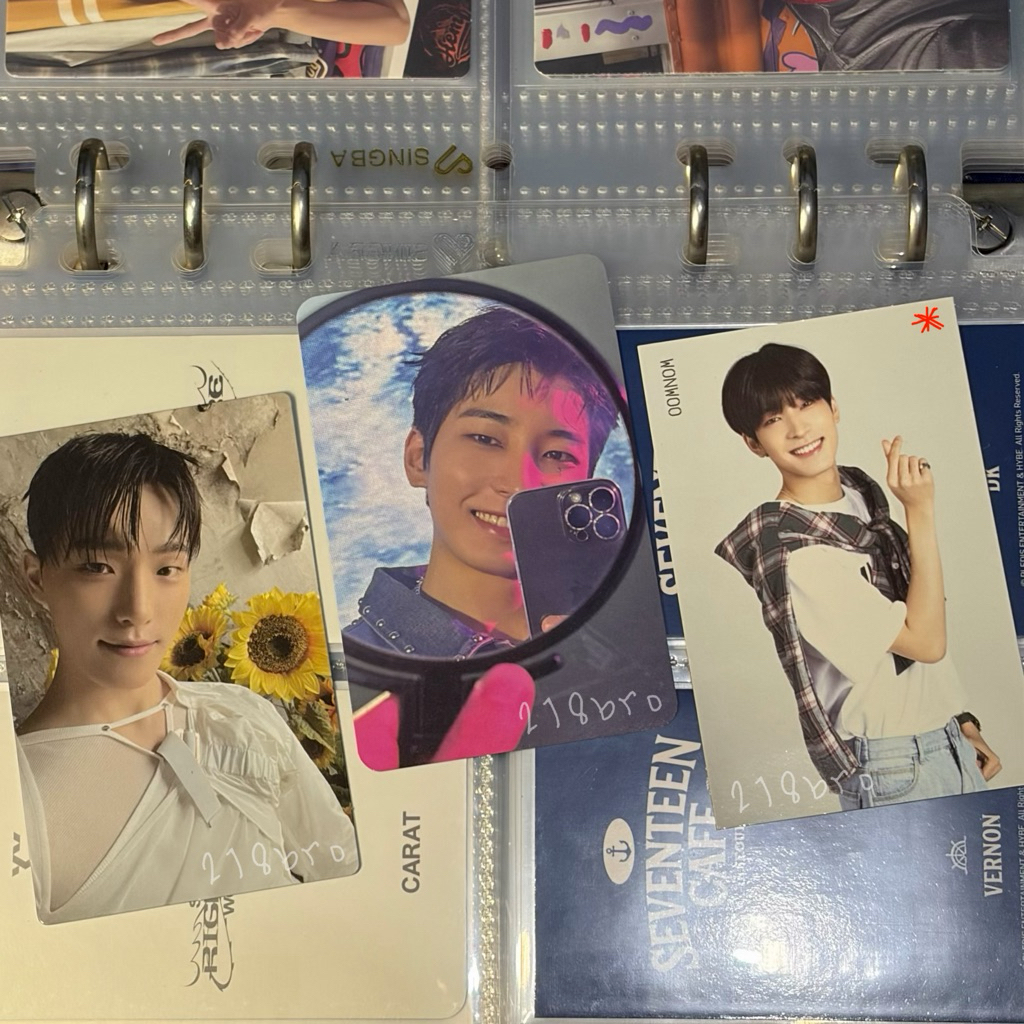 SEVENTEEN Wonwoo Sponge Music Photocard Seventeenth Heaven trading card tc pc ideal cut Dino Carat M