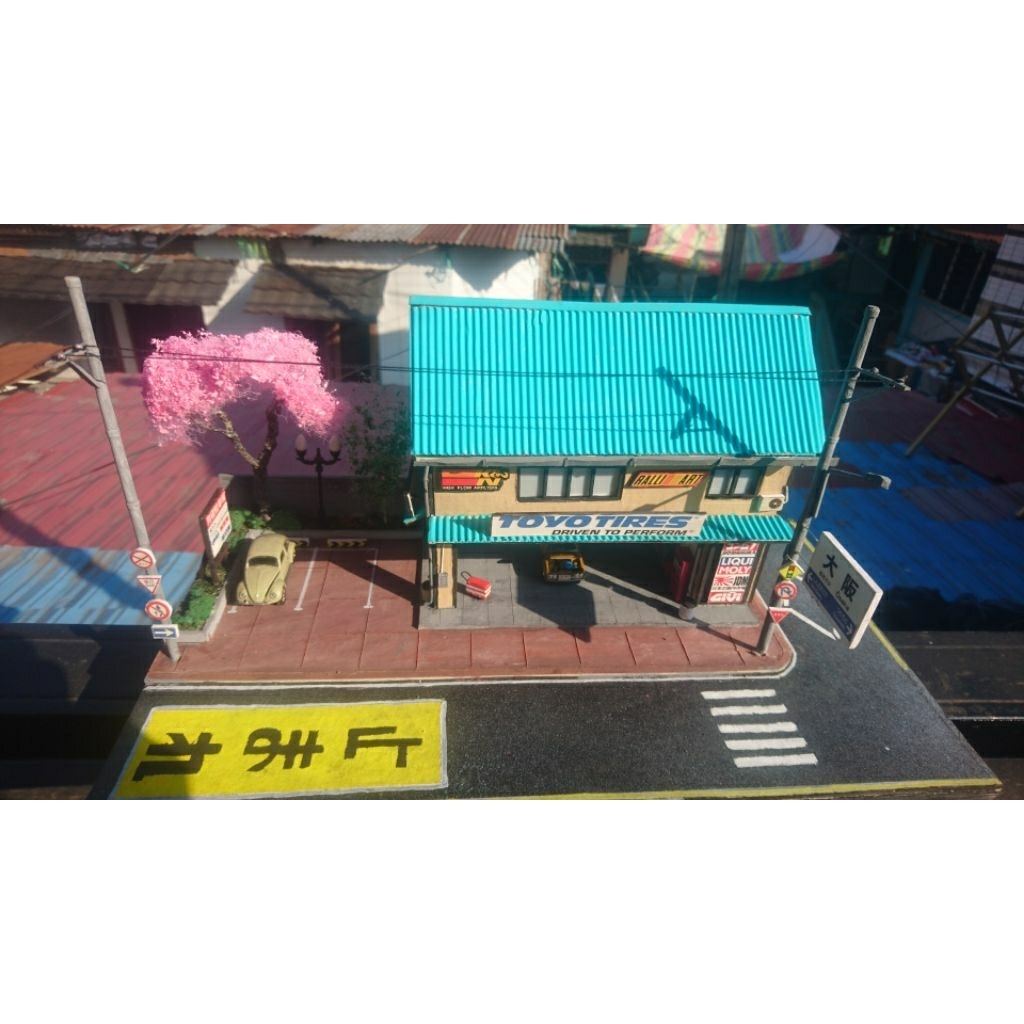 diorama garage jdm garage