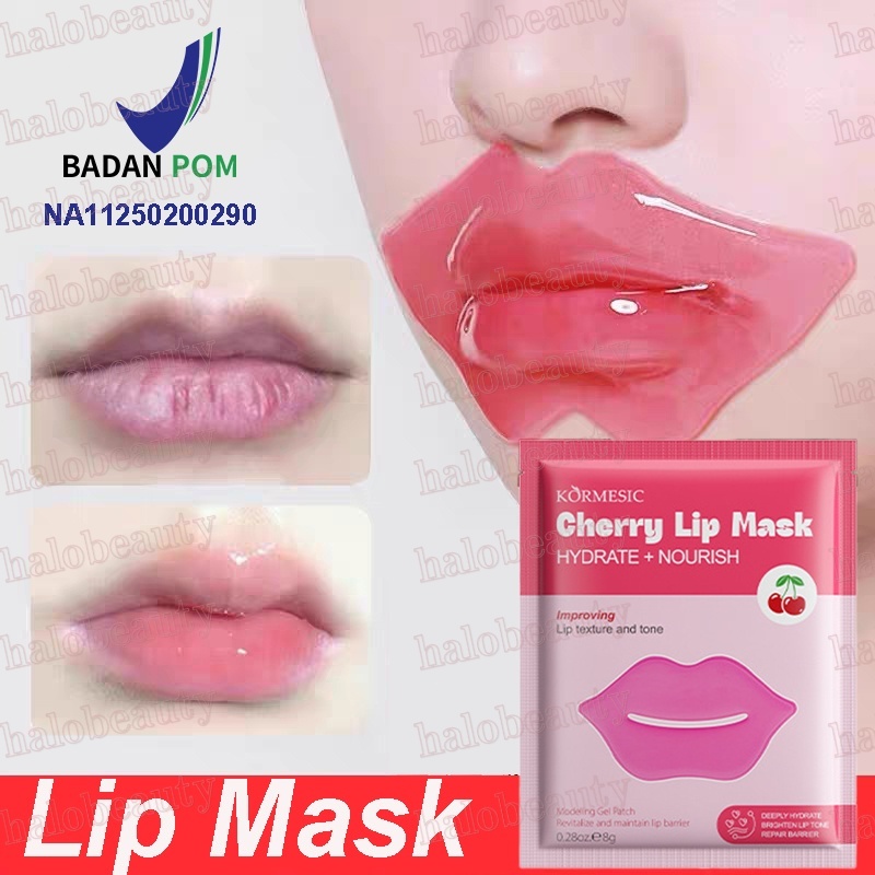 Cherry Lip Mask Pelembab Bibir Bibir Hitam Jadi Merah Masker Bibir Untuk Bibir Hitam Dan Kering Mele
