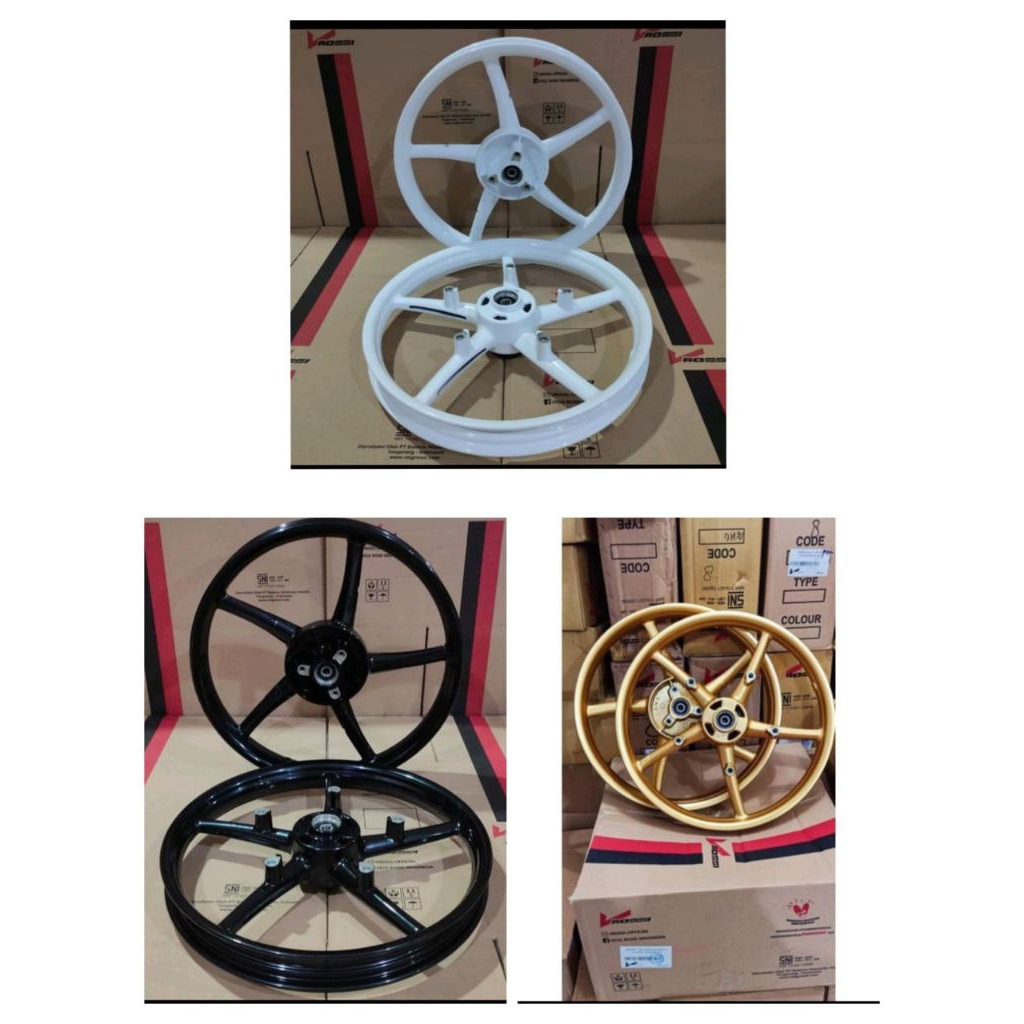 VELG RACING ROSSI SANCA MODEL RCB SUZUKI SATRIA FU RING 17 UK 160/160