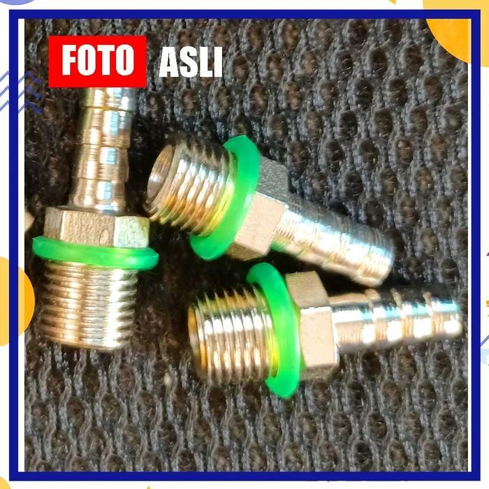 Nepel Cowo Sanchin Sambungan Stick Stik Steam Spray Gun - Drat Jantan Male Nepel Stik Sanchin Drat L