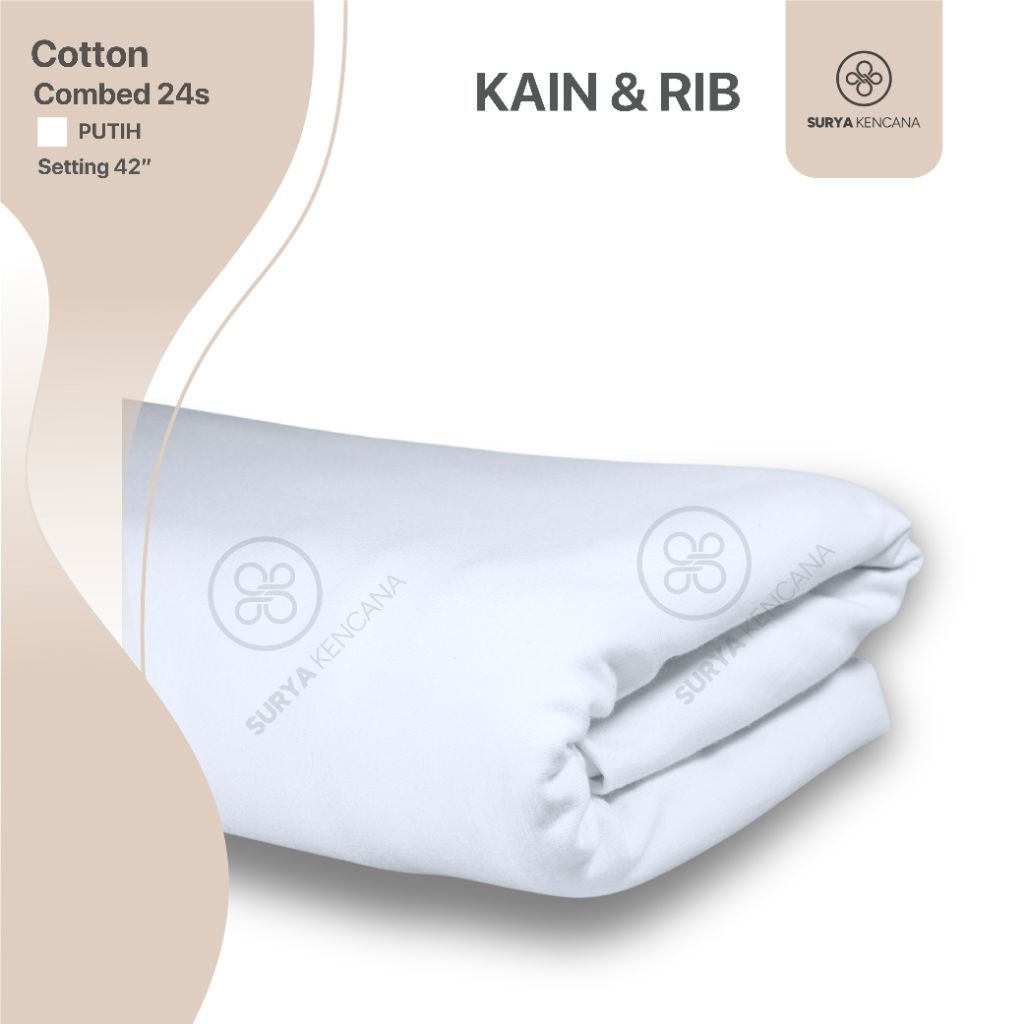 KATUN COMBED 24s PUTIH 1ROLL