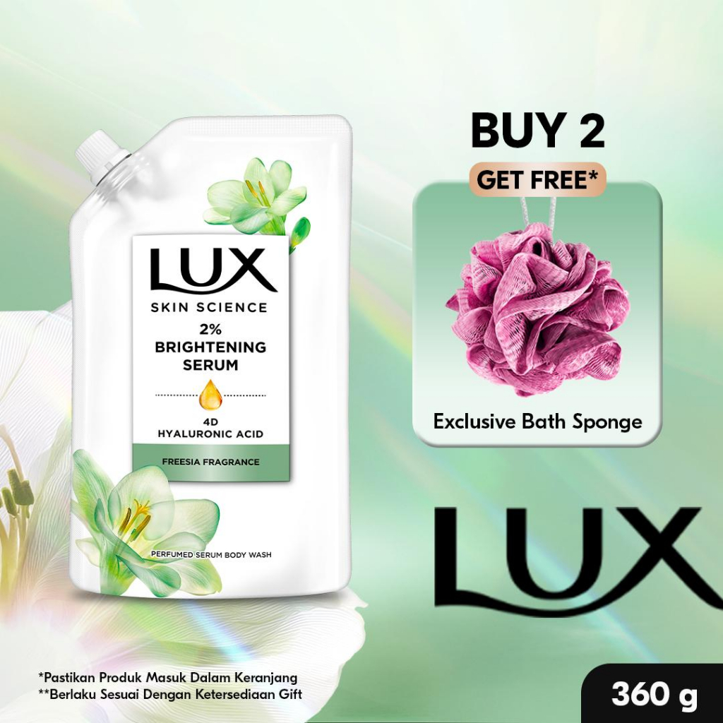 [NEW!] LUX Skin Science Freesia Body Wash Pouch 360G