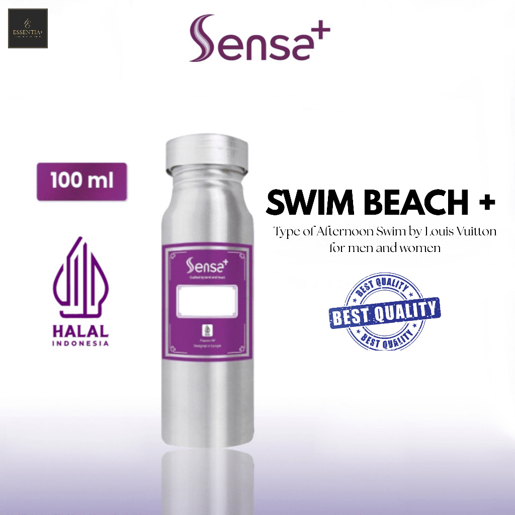 Sensa+ Bibit Murni Tanpa Campuran Kemasan Segel 100gram Aroma Swim Beach Type of Afternoon Swim