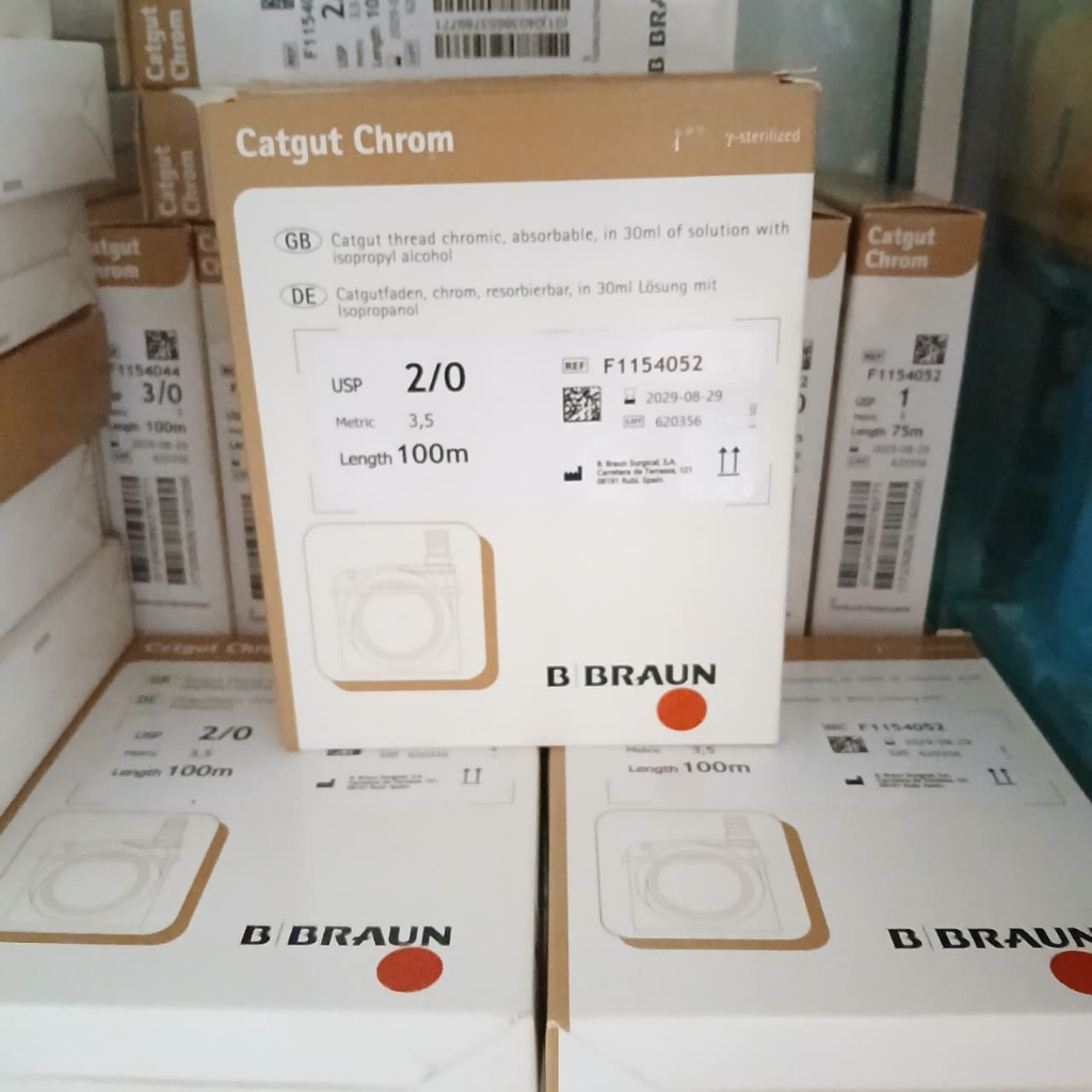 Benang Catgut Roll Chromic 2/0 B braun Roll 100 meter