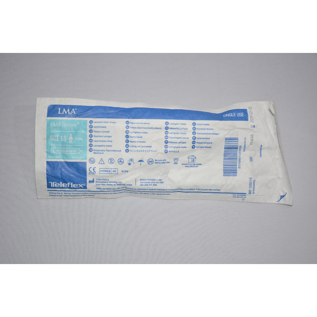 LMA Unique Size 1.5 - Laryngeal Mask Airway Teleflex