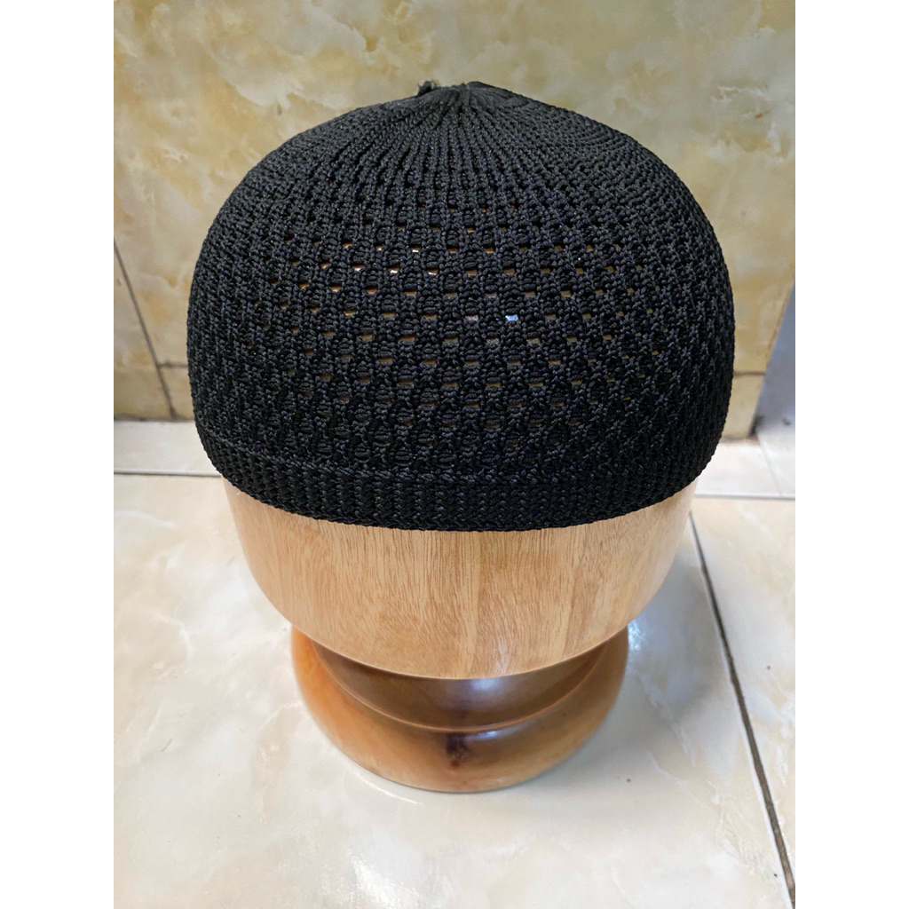 1kd(20pcs)peci rajut motif arifin peci grosir peci souvenir