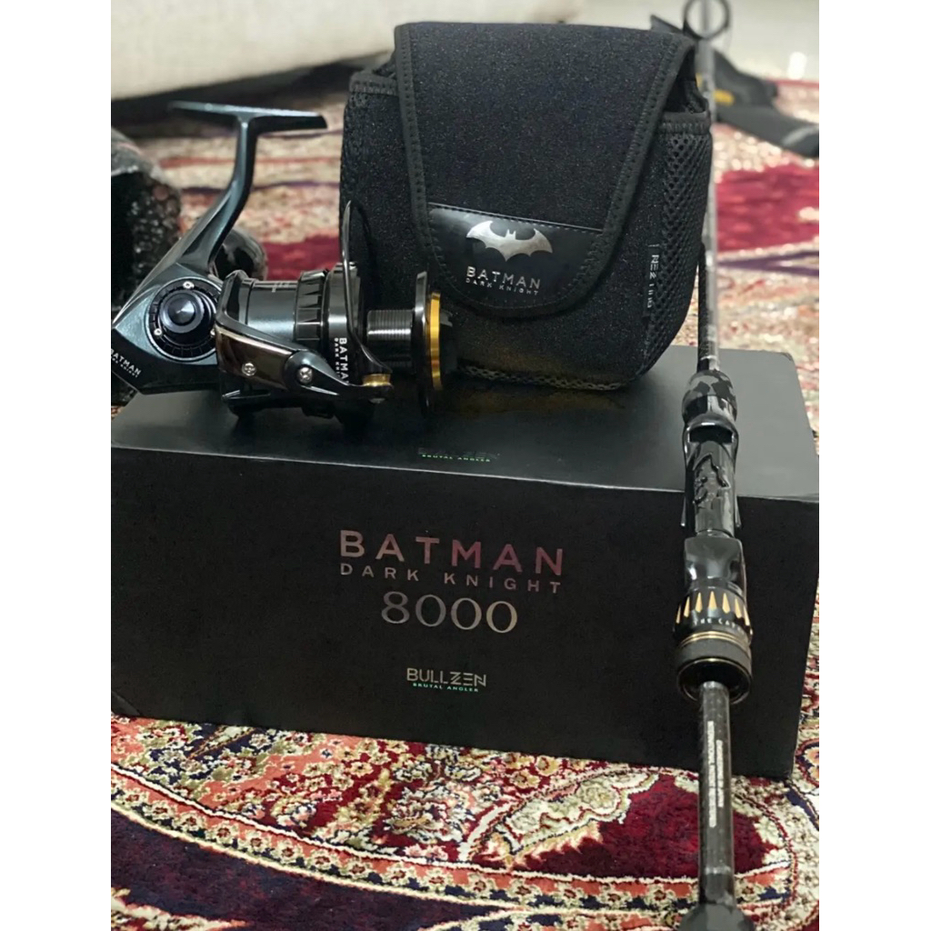 Reel dan joran satu set Bullzen batman dark knight 8000