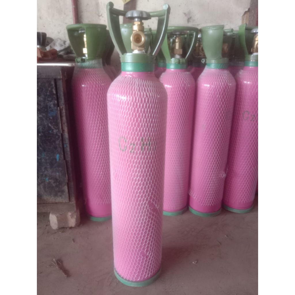 Tabung Gas Acetylene 1,5m3 / Tabung Las Asetilin Kecil- Tabung Las Karbit