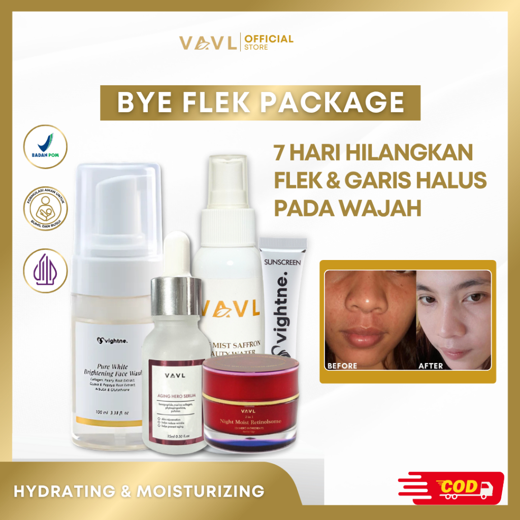 VAVL Paket Flek (Best Seller) | Skincare Dark Spot | Anti Aging | Mencegah Penuaan | Dark Spot
