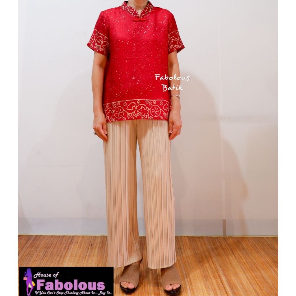 Atasan Batik / Atasan Batik Chiongsam / Atasan Batik Wanita Modern / Atasan Batik Wanita / Atasan Ba