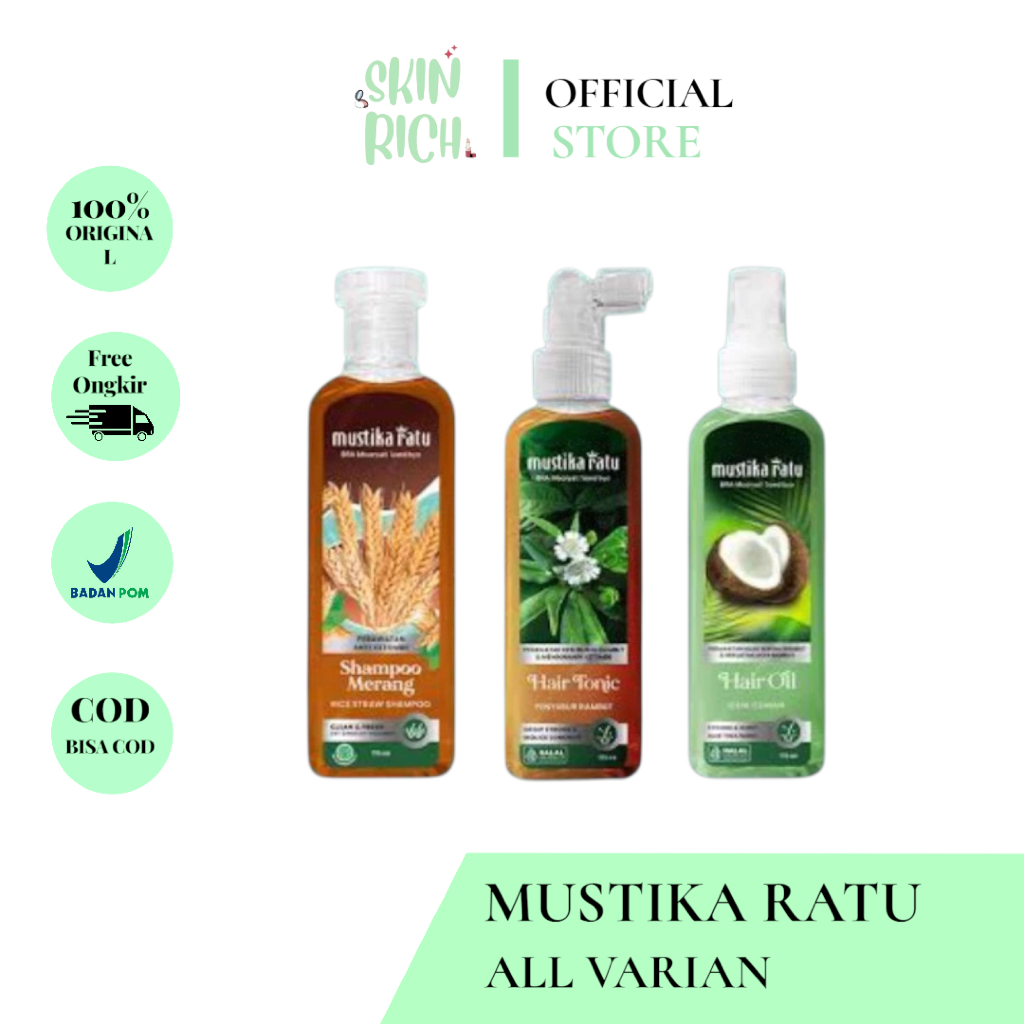 Mustika Ratu Minyak Rambut / Hair Tonic / Cem-ceman/ Minyak Zaitun