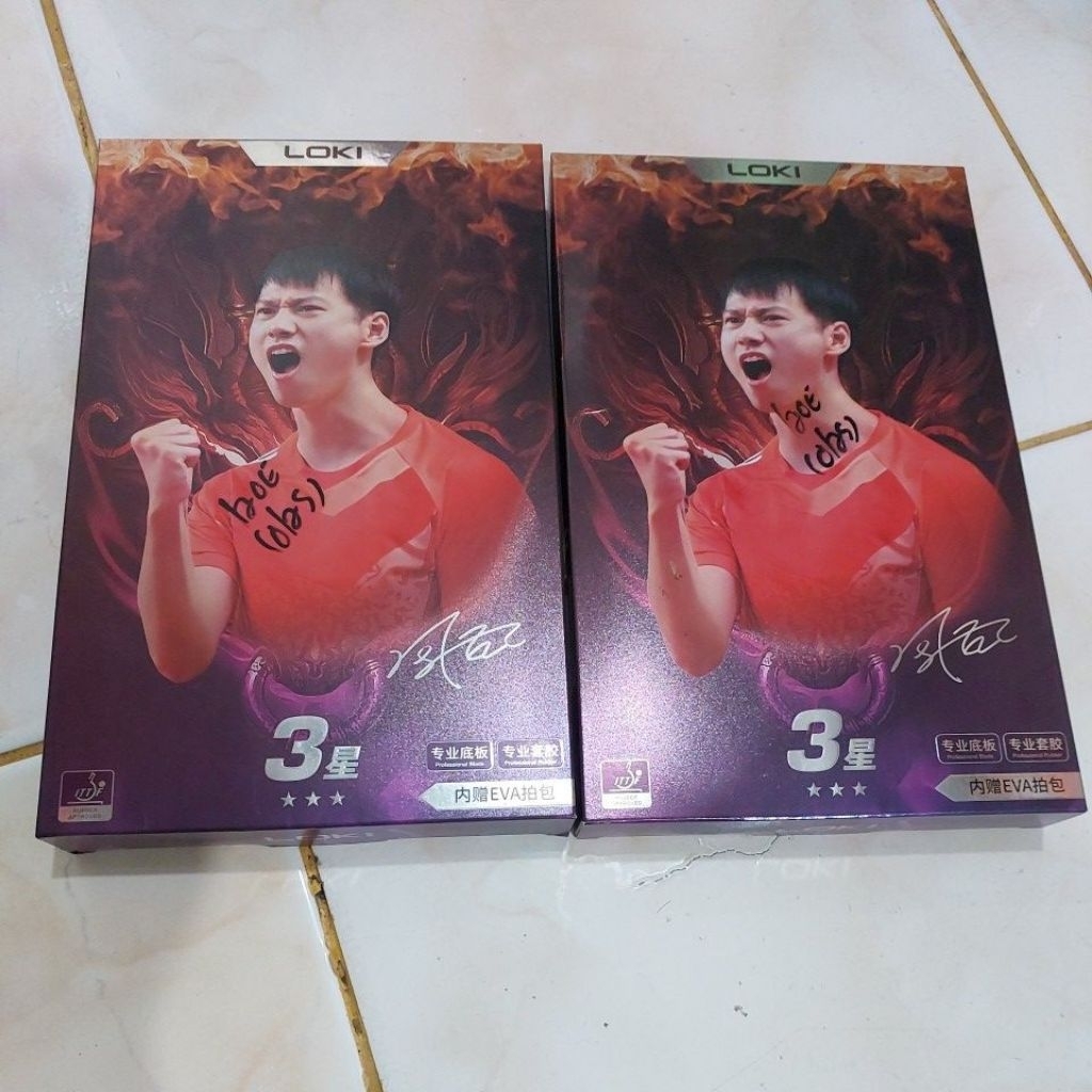 BAT PINGPONG LOKI 3 STAR CARBON ORIGINAL.