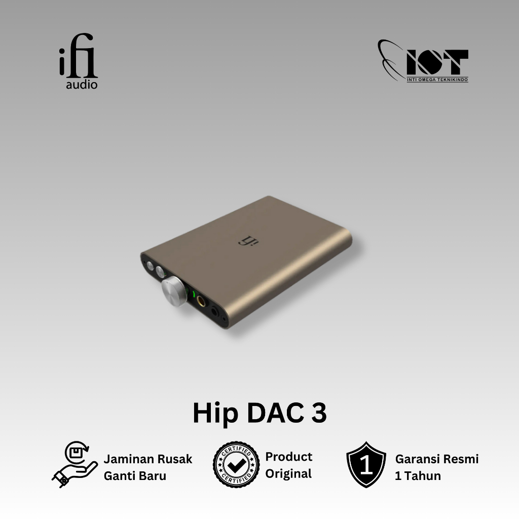 iFi Hip DAC 3 Portable Hi-Res USB DAC + Headphone Amplifier / DAC AMP
