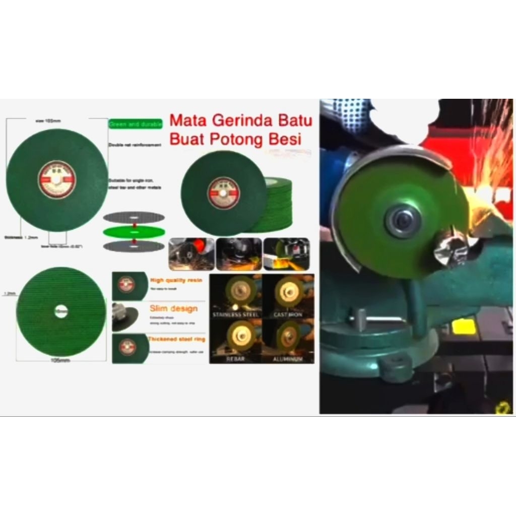 [1 PACK ISI 5 ] MATA GERINDA BATU / MATA GERINDA BUAT POTONG BESI