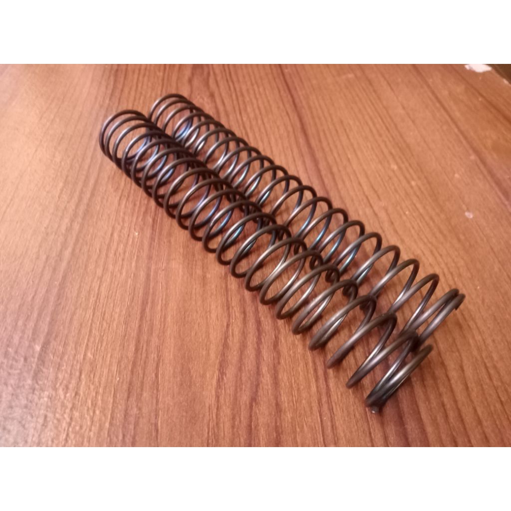 per spring tekan 1,5 mm bahan baja OD 8 mm Panjang 10 cm