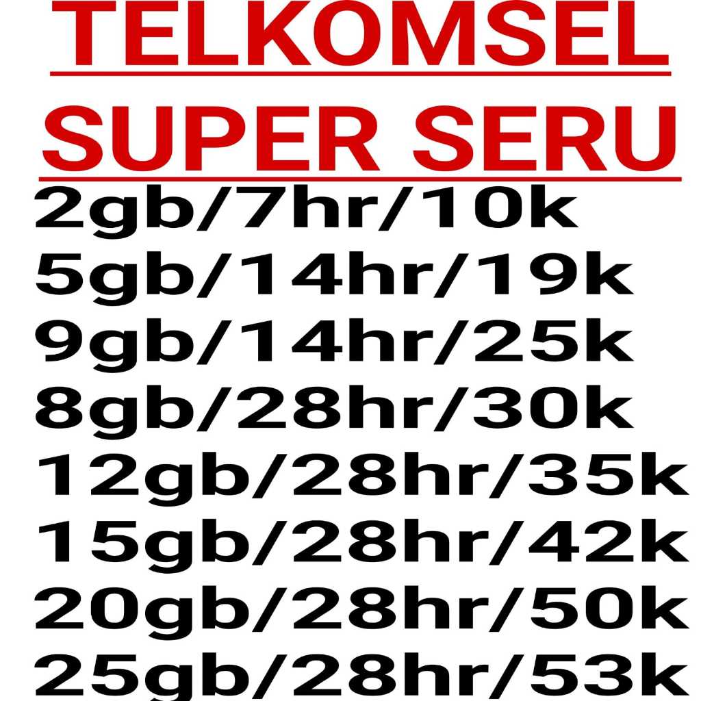 kRtu sakti telkomsel 4/10/16 & 45gb unli & nelpon sakti