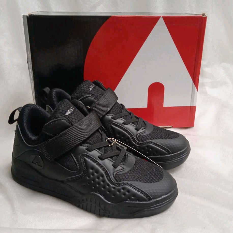 Sepatu Sekolah Anak AIRWALK Kids Shoes Full Black Unisex
