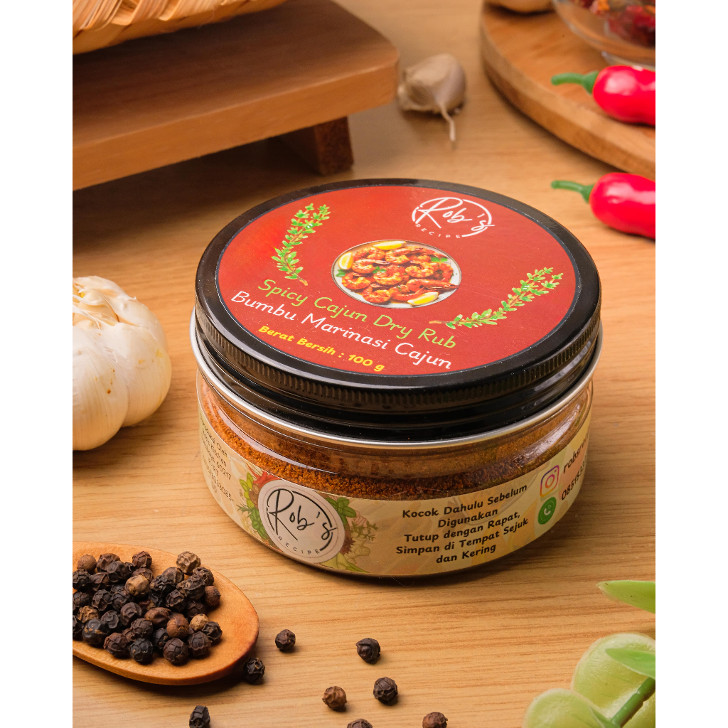 Dry Rub Bumbu Marinasi Instan Cajun / Rob's Recipe Spicy Cajun Dry Rub