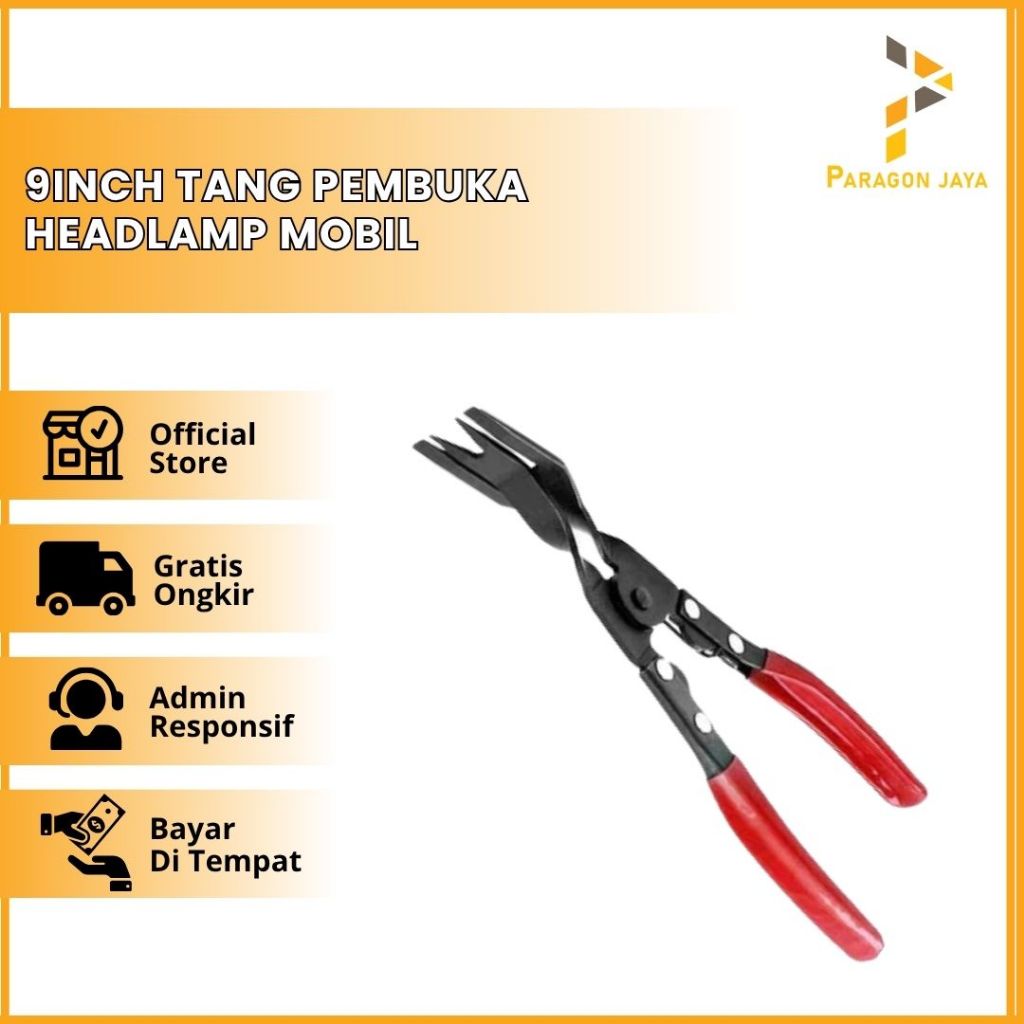 9inch Tang pembuka headlamp Mobil Tang Lancip Tang klip Mobil Keling Plastik Lampu Pembuka Alat Pele