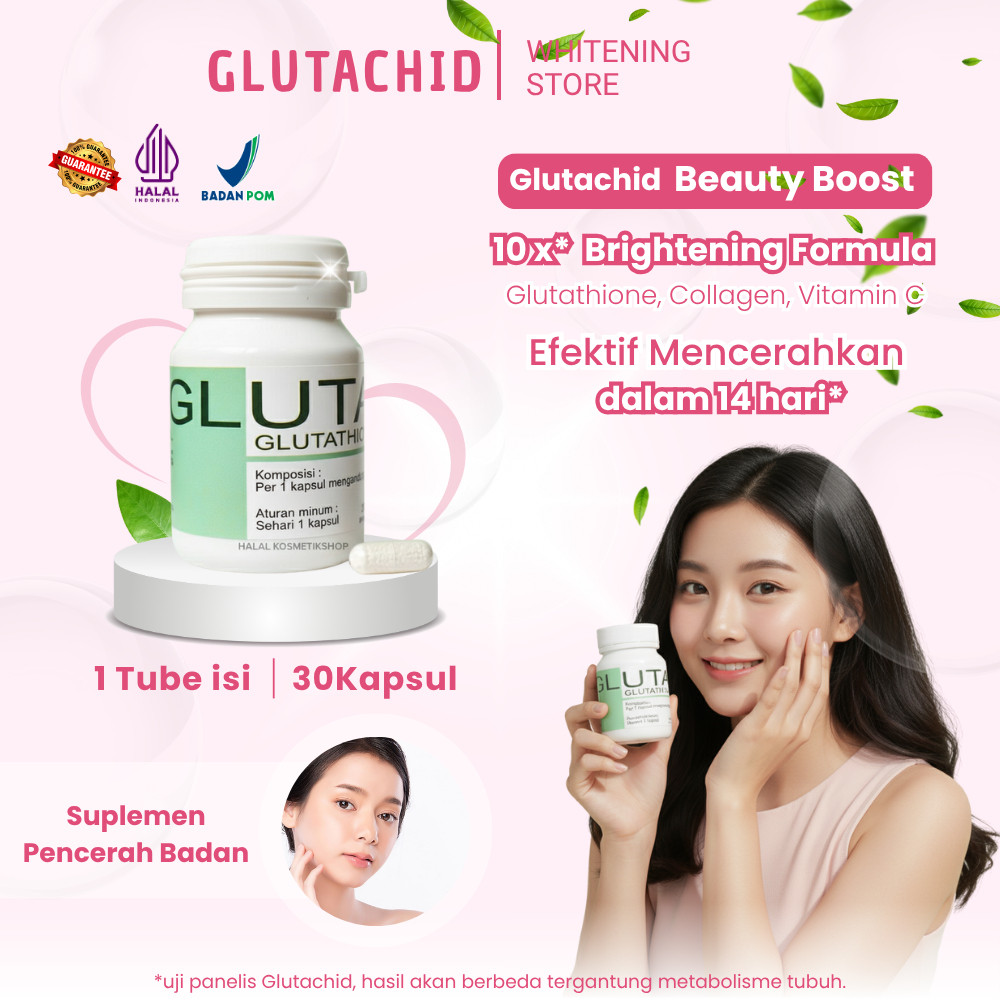 Suplemen Pencerah Badan Premium Anti Kusam dan Flek Hitam
