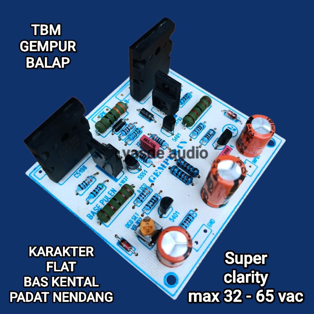 DRIVER TBM GEMPUR BALAP KARAKTER FLAT BAS PADAT NENDANG CLARITY BERTENAGA