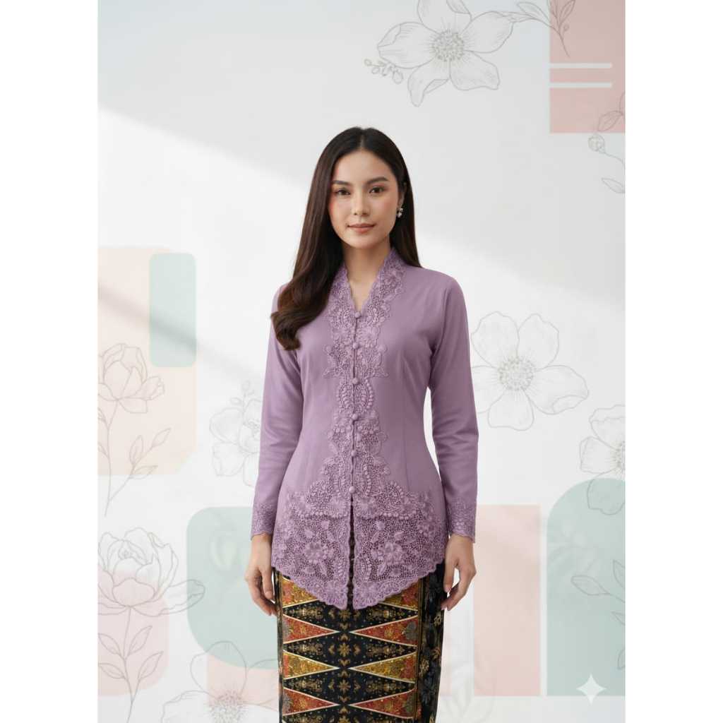 Kebaya Encim Katun Toyobo Betawi Premium POLOS