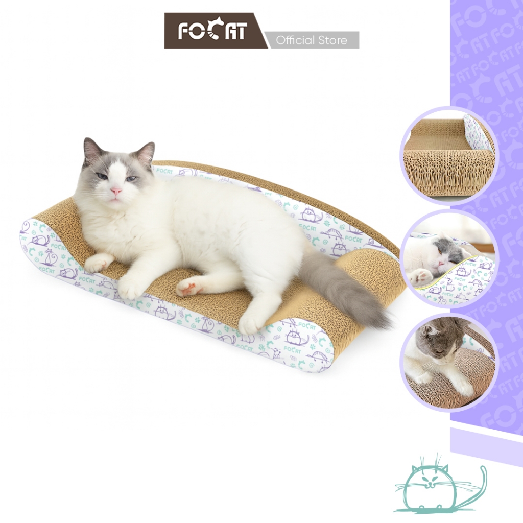 FOCAT Papan Garuk Hewan Peliharaan M73 Cat Scratch Board/Garukan Kucing Anjing/Tempat Tidur Kucing