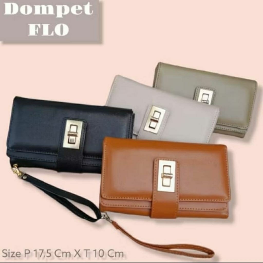 Dompet Lipat Wanita Cleva Elvita Polos