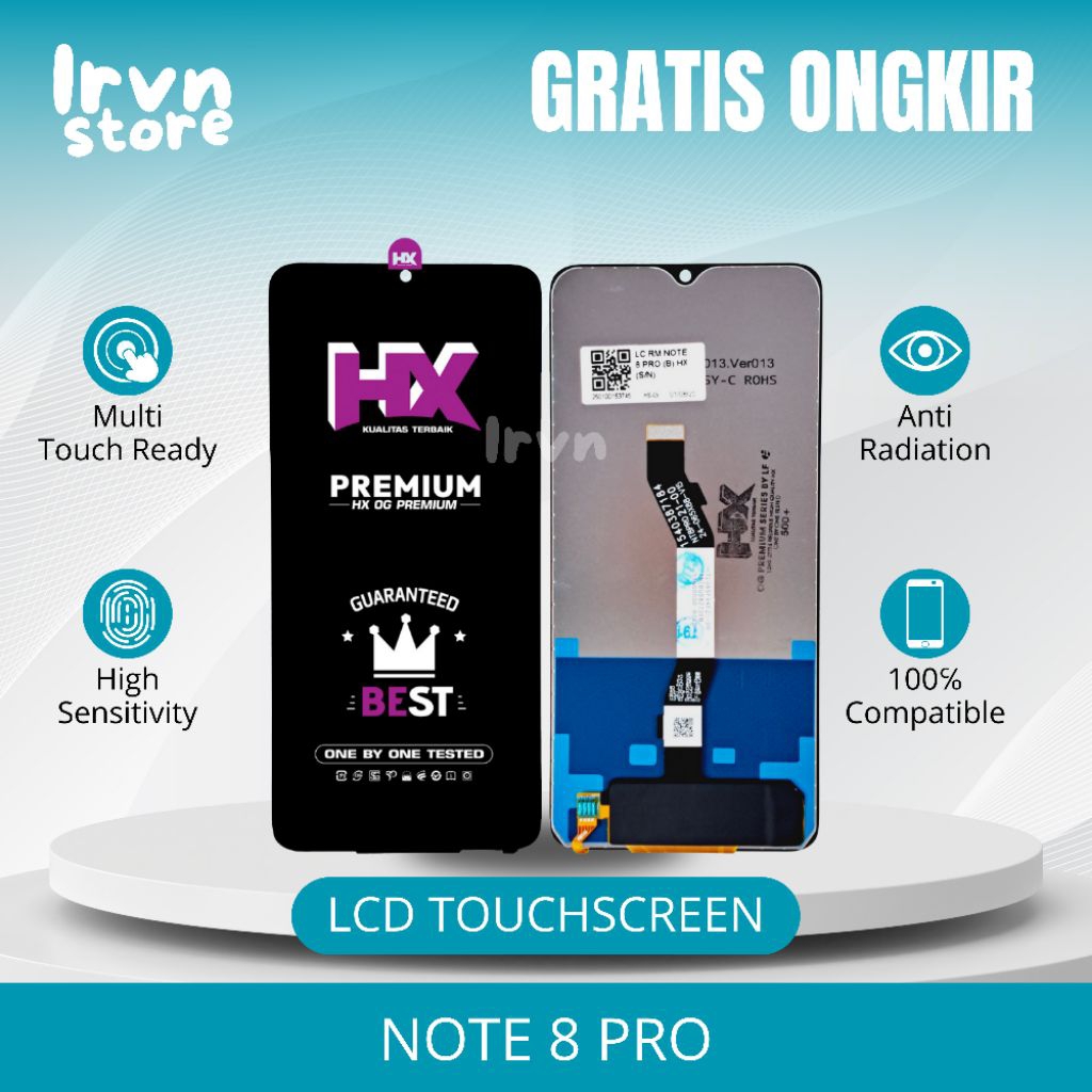 LCD REDMI NOTE 8 PRO FULLSET ORIGINAL