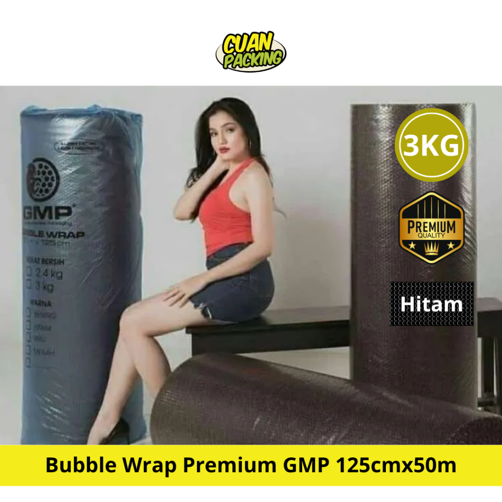 Bubble Wrap GMP / Bubble Wrap Roll murah Bogor 3Kg Hitam