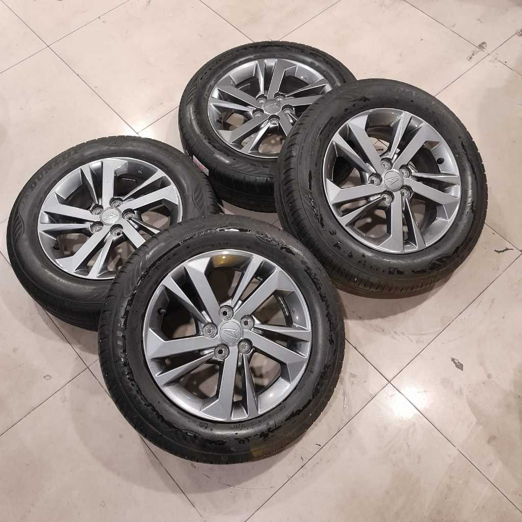 Velg Mobil Bekas Murah Copotan Ori New Xenia R15 Lebar 5,5 Pcd 5x100 + Ban 185/65 R15
