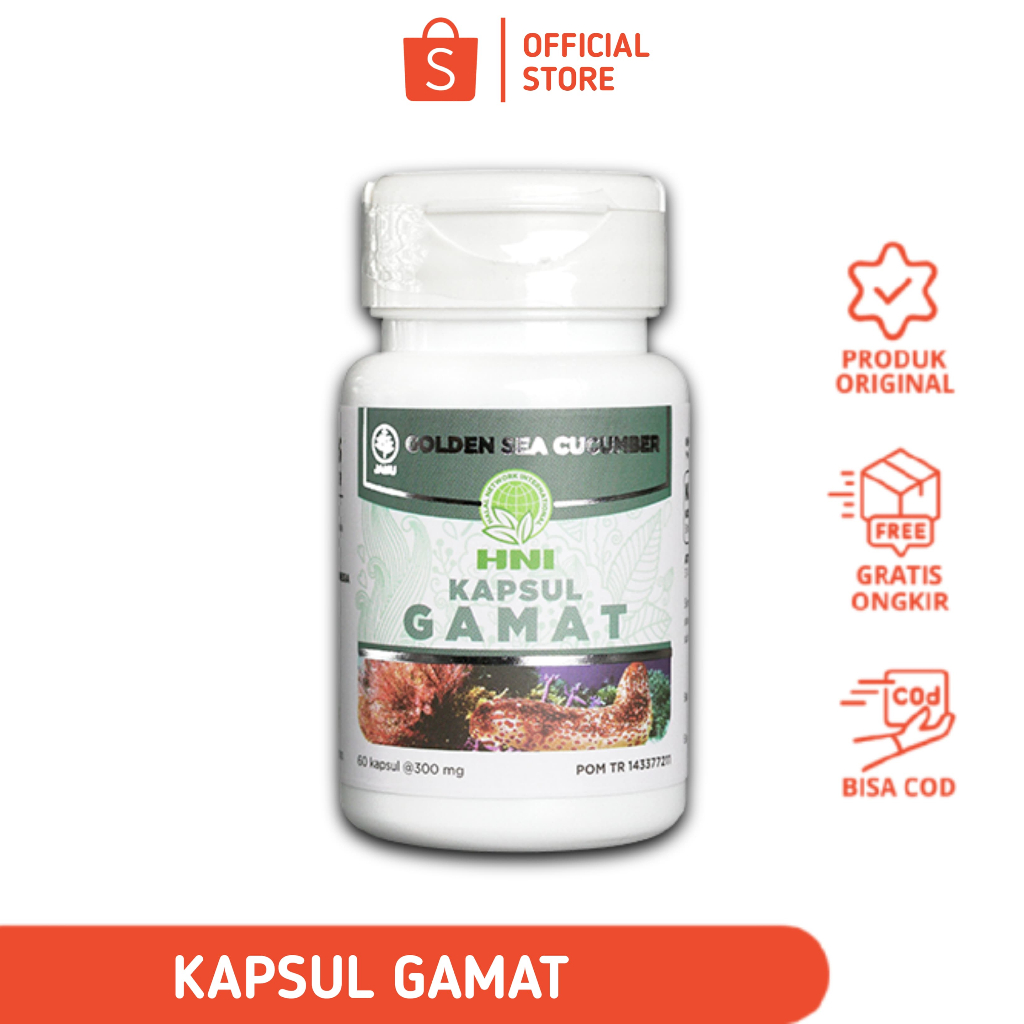 Kapsul gamat - Gamat Emas Kapsul Original Ekstrak Teripang Emas HNI